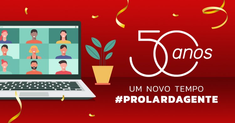 Prolar reúne a equipe em festa delivery para comemorar os 50 anos